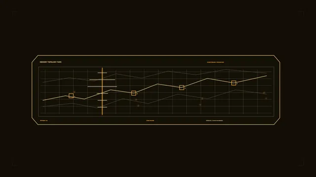 Memory Topology Telemetry HUD 4K Sci-Fi Wallpaper