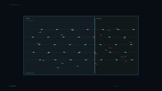 Favor and Hostile Vital Telemetry HUD 4K Sci-Fi Wallpaper