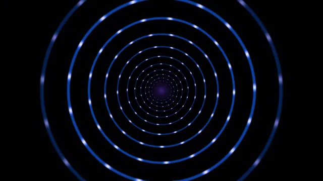 Concentric Blue Glow Rings 4K Wallpaper