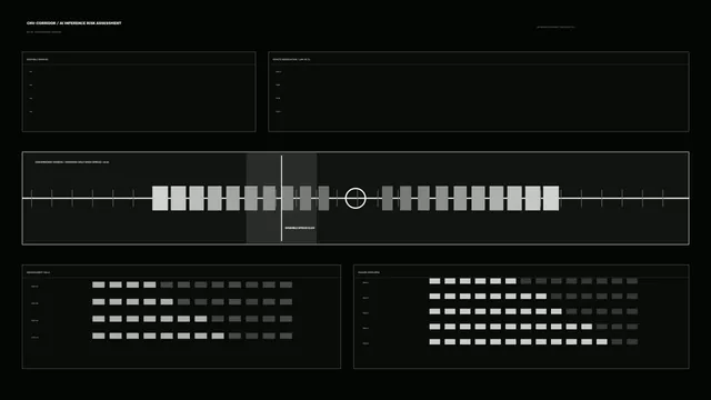 Sci-Fi Risk Assessment HUD Dashboard 4K Wallpaper