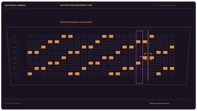 Spacecraft Waypoint Matrix HUD 4K Wallpaper