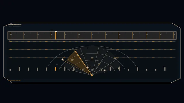 Radial Telemetry HUD Dashboard 4K Sci-Fi Wallpaper