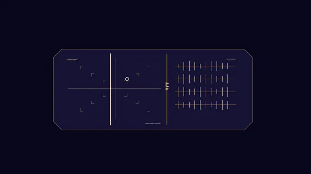 Amber Aperture Verification and Track Geometry HUD Wallpaper