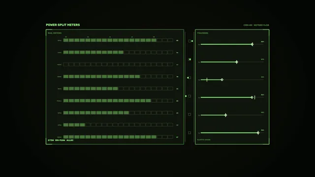 Green Compute Resource Monitor HUD 4K Sci-Fi Wallpaper