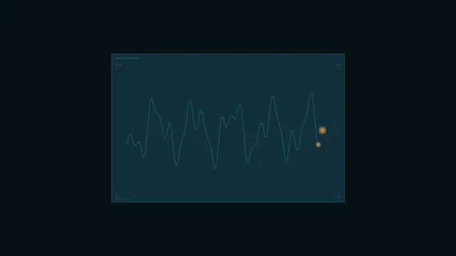 Sci-Fi Waveform Telemetry HUD 4K Wallpaper