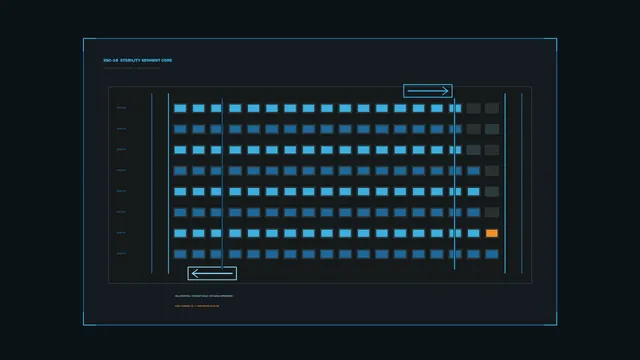 Sci-Fi Sterility Segment HUD Grid Control Screen 4K Wallpaper