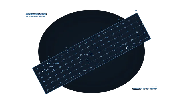 Diagonal Vector Field HUD 4K Sci-Fi Wallpaper