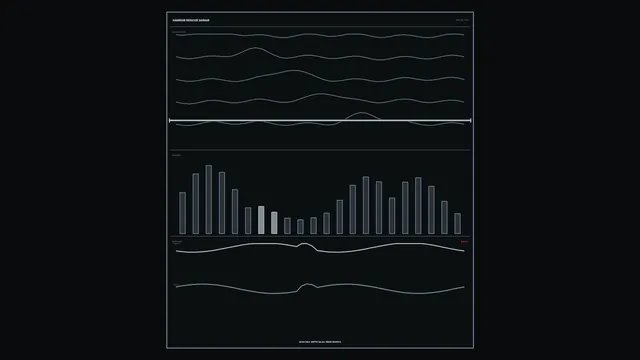 Sci-Fi Sonar Telemetry HUD Dashboard 4K Wallpaper