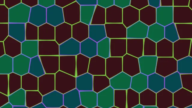 Neon Polygon Mosaic 4K Wallpaper