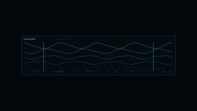 Chatter Sonar Waveform HUD 4K Sci-Fi Wallpaper