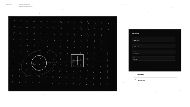 Deep Space Vector Field Telemetry HUD 4K Wallpaper