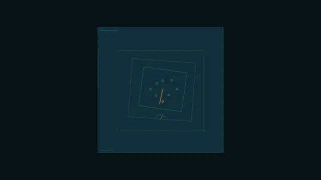 4K Futuristic Teal Telemetry HUD with Central Scanner