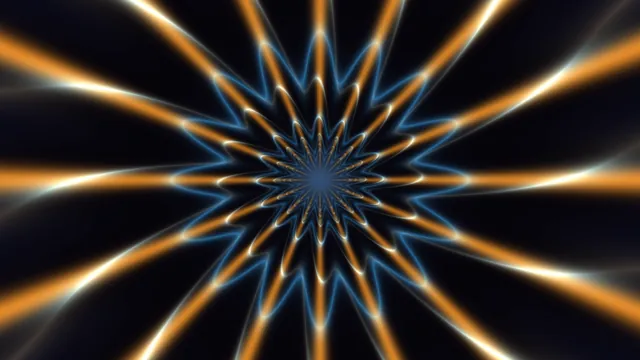 Glowing Concentric Portal 4K Wallpaper
