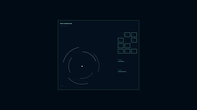 Futuristic Data Matrix Dashboard HUD 4K Wallpaper