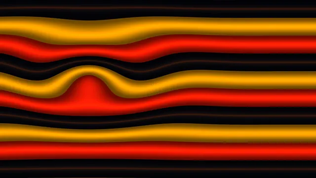 Black Red and Gold Wavy Stripe Abstract Wallpaper