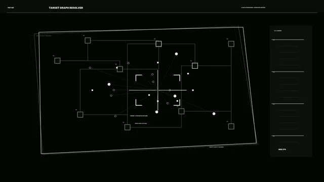 Sci-Fi Target Graph Resolver HUD 4K Wallpaper