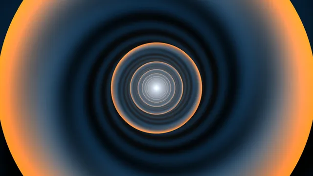 Abstract Neon Concentric Tunnel with Glowing Center 4K Wallpaper