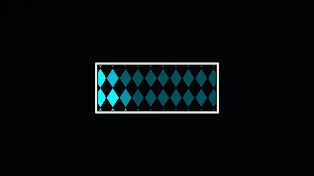 Cyan Diamond Grid in a Rectangular Frame 4K Wallpaper