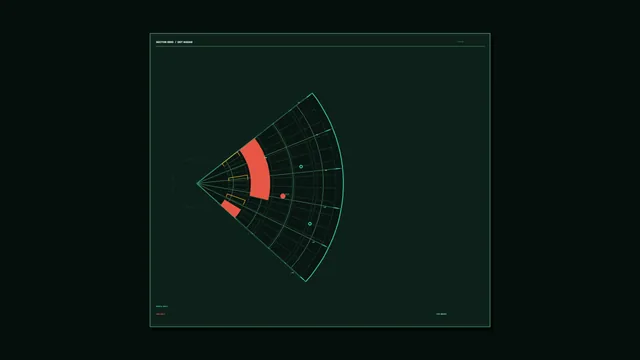 Sci-Fi Radar Detection HUD Grid 4K Wallpaper