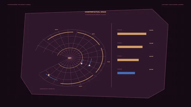 Counterfactual Sonar HUD Dashboard 4K Wallpaper