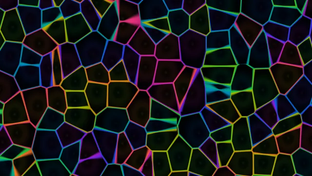 Neon Fractured Polygon Mosaic 4K Wallpaper