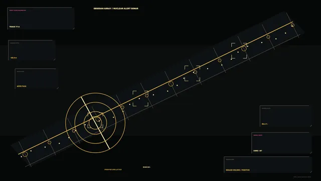 Sonar Tracking HUD Interface with Radial Scanner 4K Wallpaper