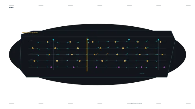 Sci-Fi Vector Flow HUD Dashboard 4K Wallpaper