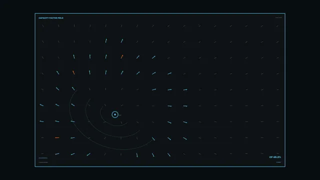 Renewable Capacity Factor Statistics HUD 4K Sci-Fi Wallpaper