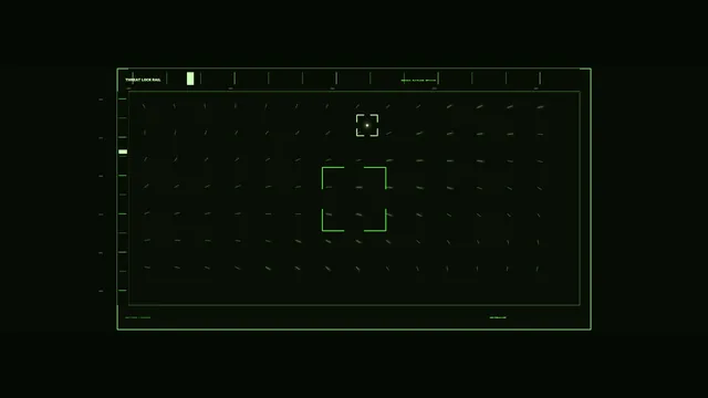 Green Target Lock HUD 4K Sci-Fi Wallpaper