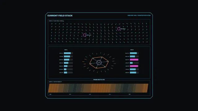 Electrical System Monitoring HUD 4K Sci-Fi Wallpaper