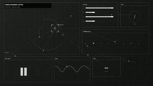 Probe Alignment Lattice HUD 4K Sci-Fi Wallpaper