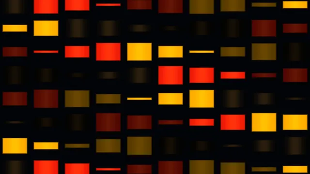 Red Orange and Yellow Geometric Rectangles on Black 4K Wallpaper