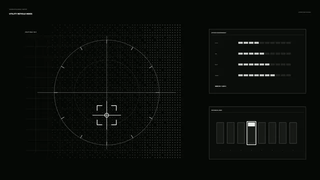 4K Monochrome Sci-Fi HUD Scanner Dashboard Wallpaper