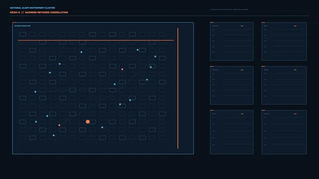 Sci-Fi Network Correlation HUD Dashboard 4K Wallpaper