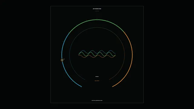 Circular Multicolor Telemetry HUD 4K Wallpaper
