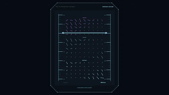 Sci-Fi Signal Analysis Vector HUD 4K Wallpaper