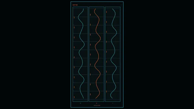 Sci-Fi Power Monitoring HUD with Triple Telemetry Graphs 4K Wallpaper