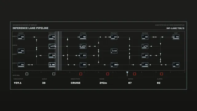Fictional Data Pipeline HUD Dashboard 4K Wallpaper