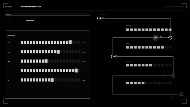 Ammunition Inventory Readiness HUD 4K Sci-Fi Wallpaper