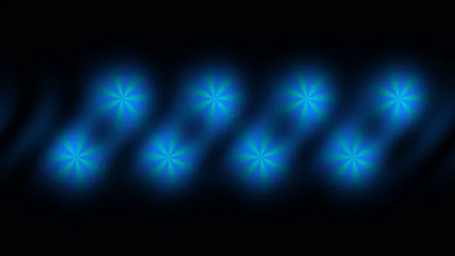 Blue Green Radial Light Grid 4K Wallpaper
