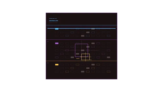 Decision Lock Sci-Fi HUD Dashboard with Telemetry Grid 4K Wallpaper
