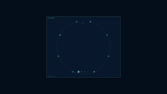 Unit Status Monitoring HUD with Circular Telemetry Ring - 4K Sci-Fi Wallpaper
