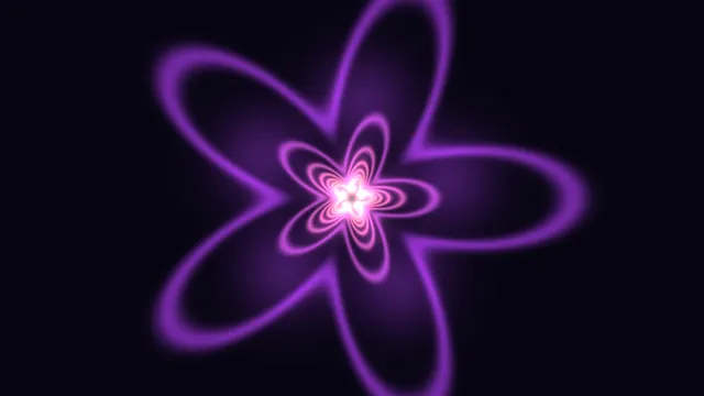 Glowing Purple Concentric Petal Light UHD Wallpaper