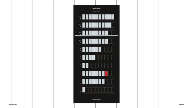 Vertical Feed Ladder Telemetry HUD with Segmented Status Bars