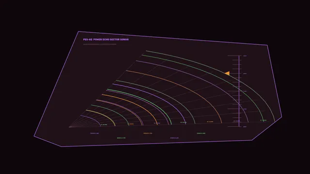 Solar Power Echo Sector Sonar HUD Dashboard 4K Wallpaper