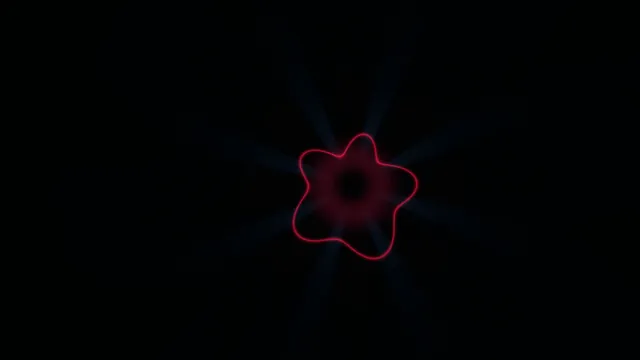 4K Abstract Magenta Ring with Blue Radial Light