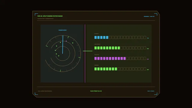 Solar Battery Charging Status HUD 4K Wallpaper