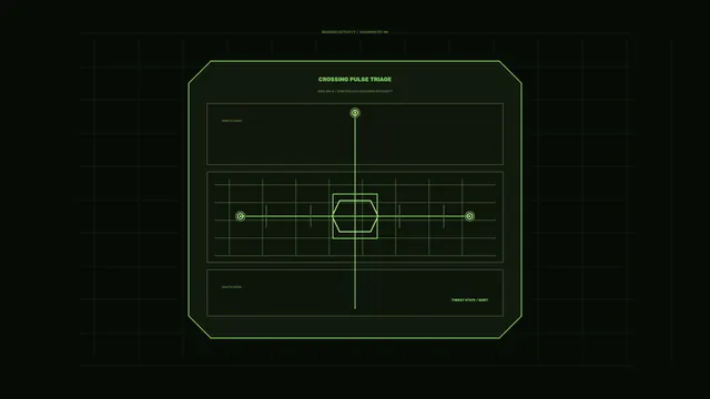 Border Activity Diagnostic Panel HUD 4K Wallpaper