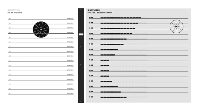 Nuclear Burnup Monitoring HUD with Shuffle Sequence Bars