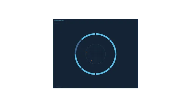 Futuristic Circular Targeting HUD Interface Wallpaper